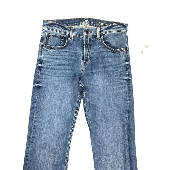 7 For All Mankind Slimmy Slim Straight Leg Jeans Mens 30 Preppy Normcore Classic - Picture 15 of 16